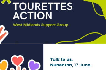 Tourettes action Support Group logo 17 June