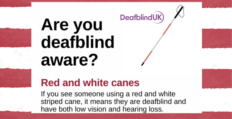 Poster for deafblind awareness