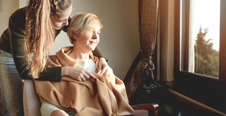 lady being cared for