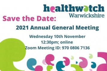 text reading Annual General Meeting Wednesday 10th November at 12:30