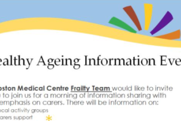 Shipston Healthy Ageing Event poster