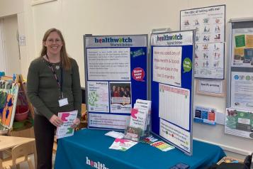 Our staff with our information stand