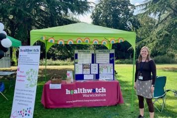 Staff with our information stand