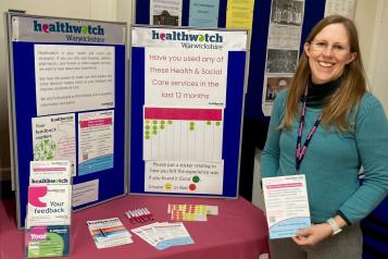 Staff with our information stand