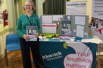 Staff with our information stand