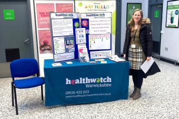 Staff with our information stand