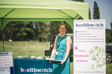 Staff with our information stand