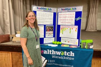 Staff with our information stand