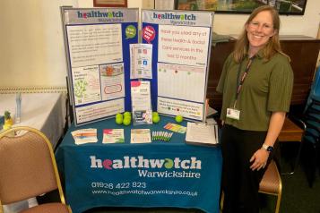 Staff with our information stand