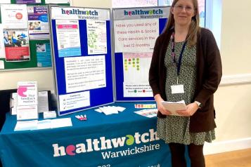 Staff with our information stand