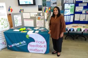 Staff with our information stand