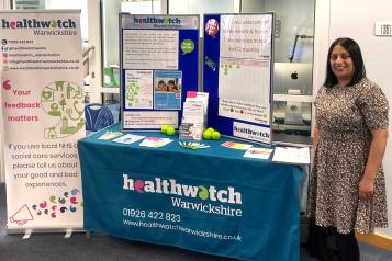 Staff with our information stand
