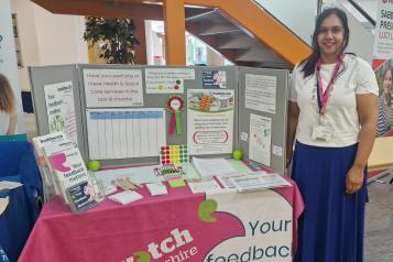 Staff with our information stand