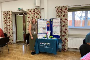 Staff with our information stand