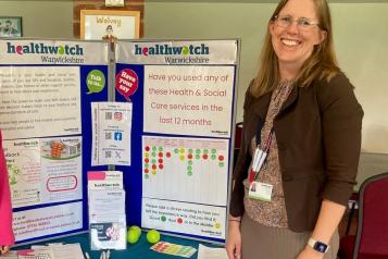 Staff with our information stand