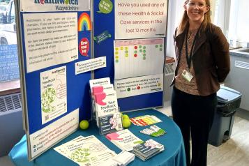 Staff with our information stand