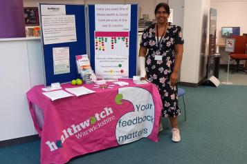 Staff with our information stand