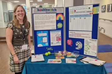 Staff with our information stand