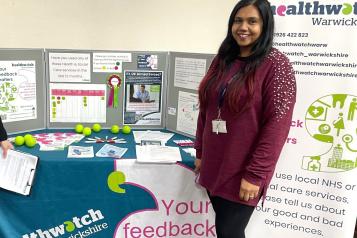 Staff with our information stand