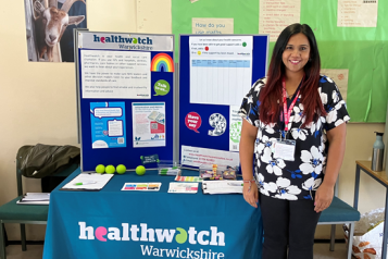 Staff with our information stand