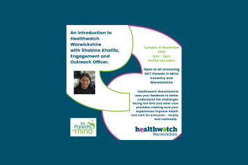 Advert for online event with Parents in Mind