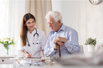 Nurse and patient
