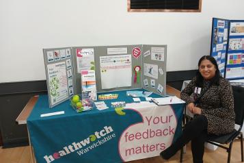 Staff with our information stand