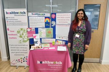 Staff with our information stand