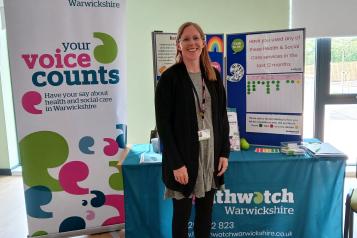 Staff with our information stand