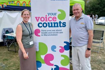 HWW staff at Warwickshire Pride Festival 2025