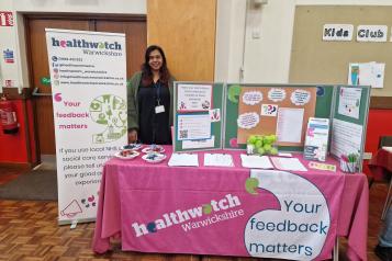 Staff with our information stand