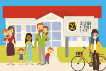 Image advertising Warwickshire Children and Families Centres