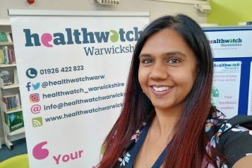 Staff with our information stand