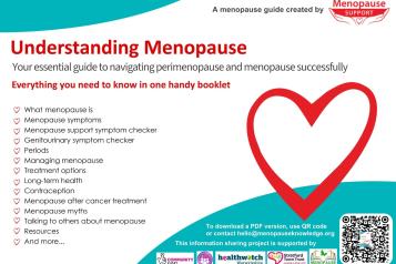 Advert for Understanding Menopause Booklet