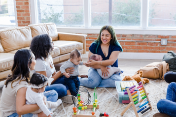 parent and babies at a playgroup