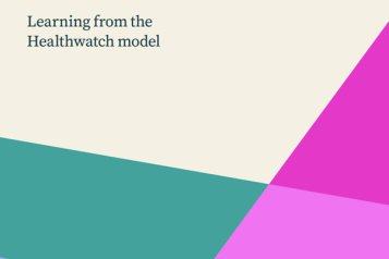 Report cover Kings Fund 'Learning from Healthwatch' 