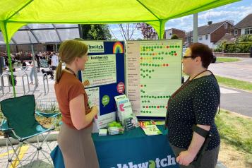 Staff with our information stand