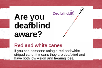 Poster for deafblind awareness