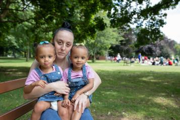 Family with young children