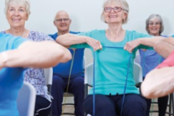 Older people exercising