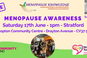 Free menopause event poster