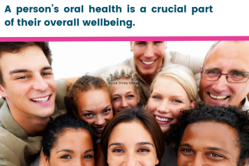 People smiling, Oral health is key to wellbeing
