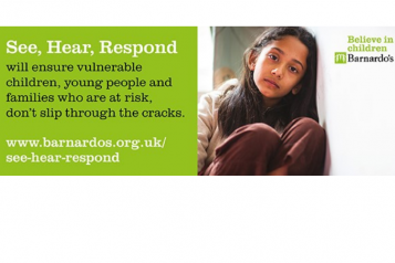 Text reads 'See, Hear, Respond' will ensure vulnerable children, young people and families who are at risk, don't slip through the cracks.