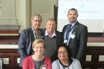 Some of the HWW Board at a previous event (pre-Covid) Some of the HWW Board