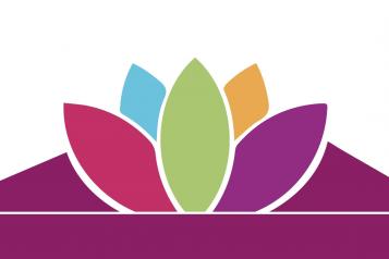 Wellbeing for Life symbol - a lotus flower