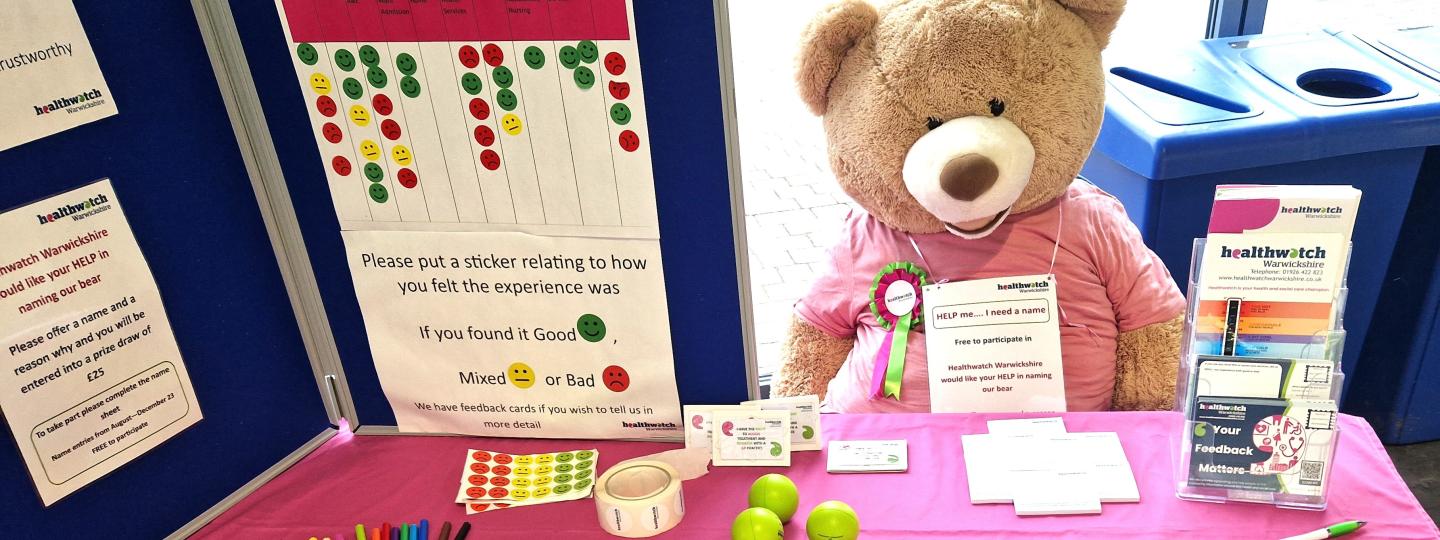 ladies at a Healthwatch stall