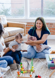 parent and babies at a playgroup